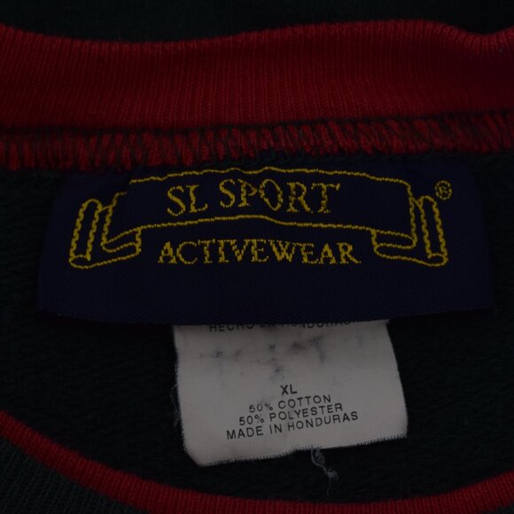 Vintage 90s Cotton/Poly Green Christmas Sweatshirt size X Large‎ - Picture 13 of 13